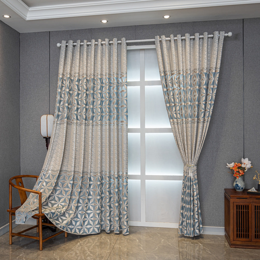 Jacquard ajouré américain Rideau européen et américain Moyen-Orient