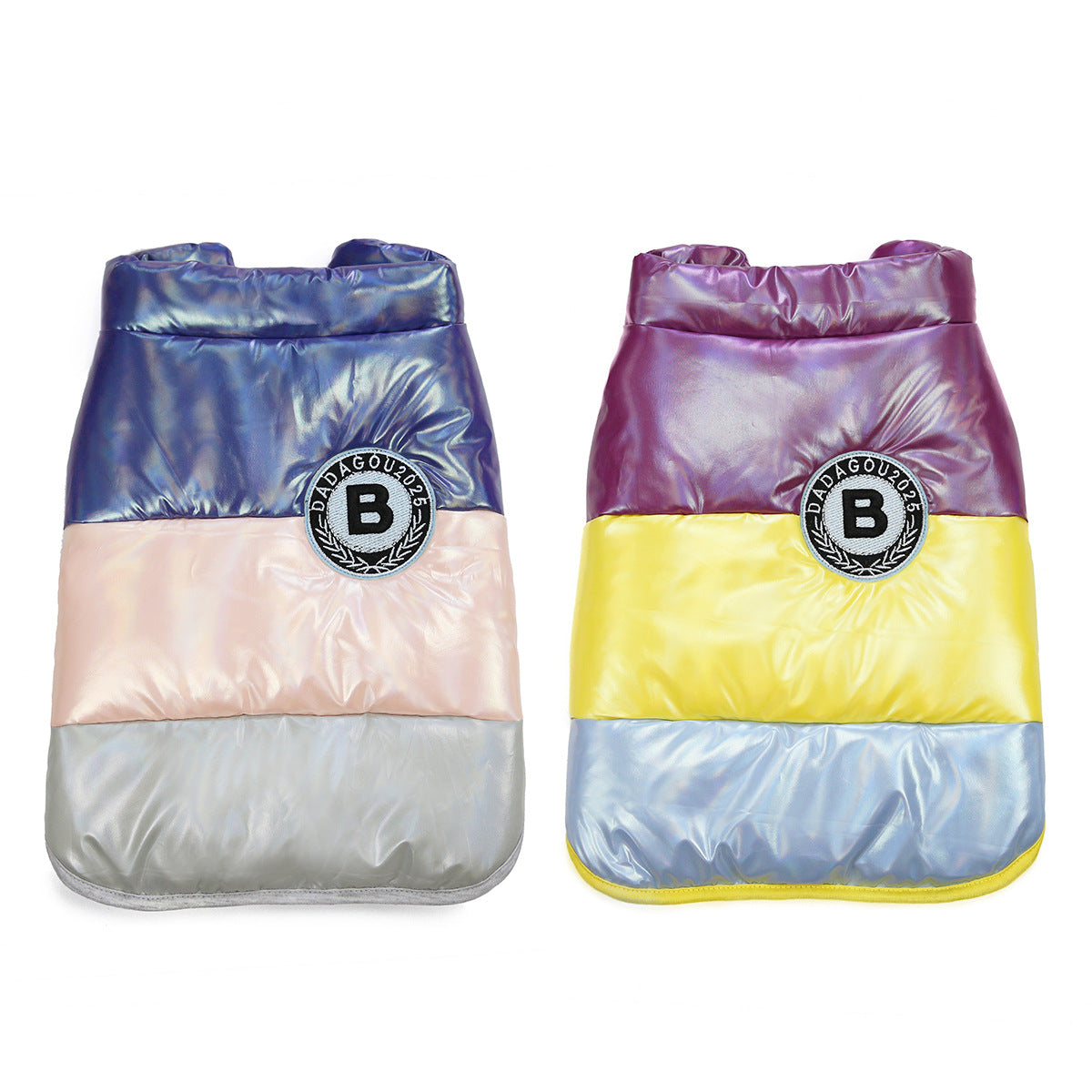 Costume de gilet en coton pour taureau de compagnie arc-en-ciel