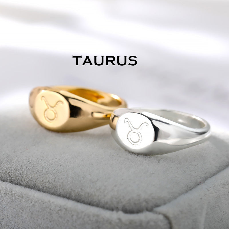 Male And Female Twelve Constellations One Ring