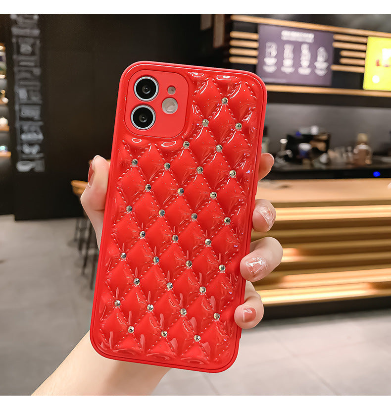 All-inclusive Anti-drop Protective Cover For Mobile Phone Case With Diamond Small Fragrance