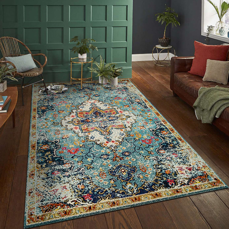 Tapis de sol de salon bohème persan vintage