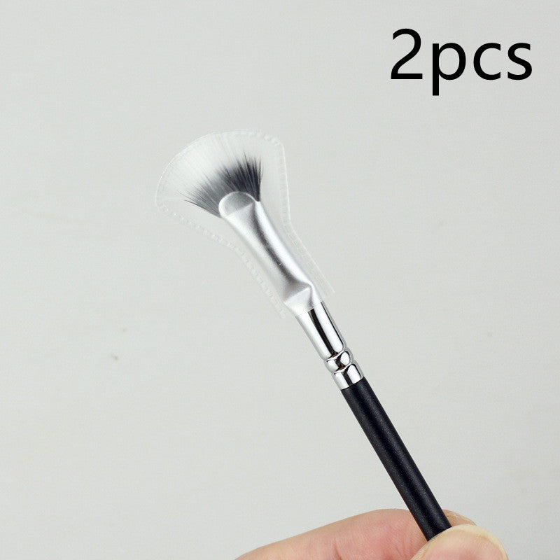 Brosse à Mascara en Poudre à Pois en Forme d'Éventail
