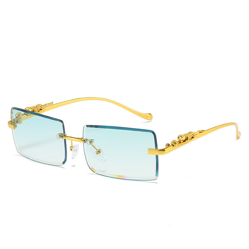 Women's Fashion Square Frameless Trimming Sunglasses
