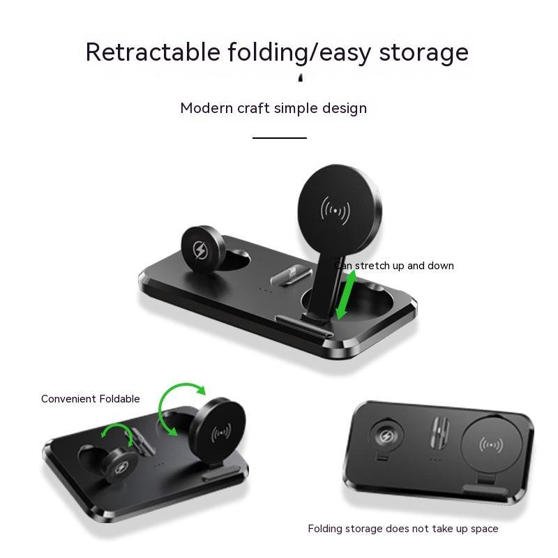Double Folding Multifunctional Three-in-one Wireless Charger