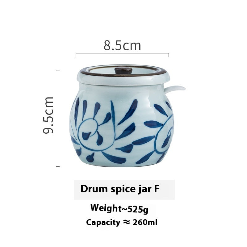 Dining Restaurant Ceramic Seasoning Jar Single Salt Jar
