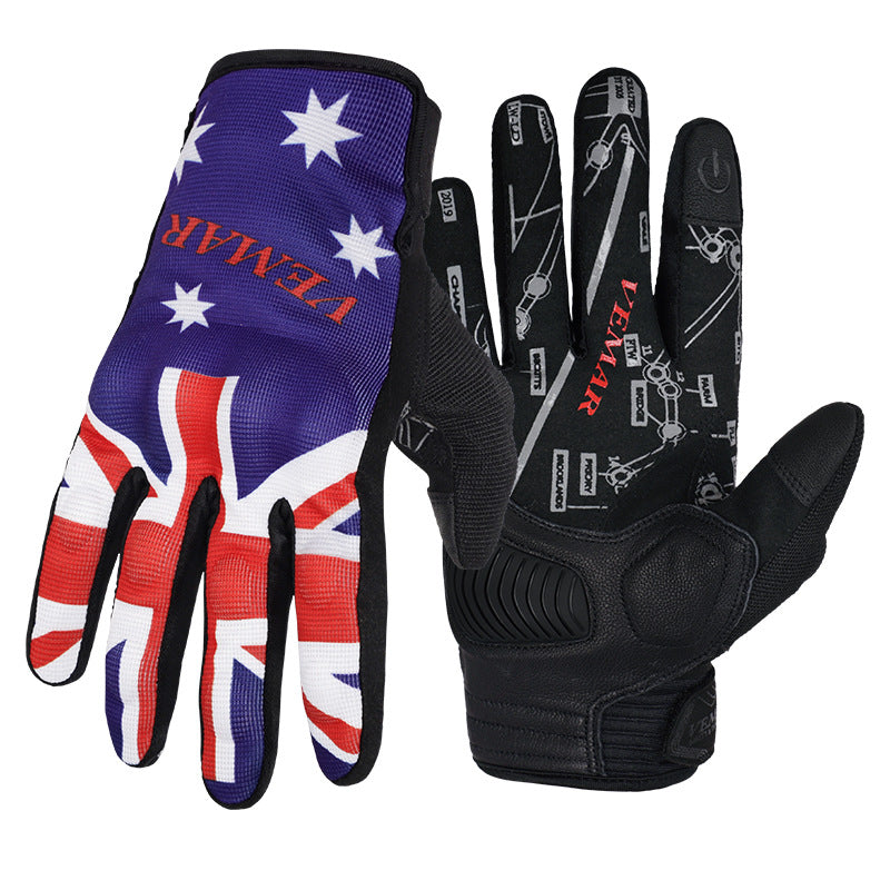 Gants de cyclisme d'été pour moto, VTT, moto tout-terrain, respirants et résistants à l'usure, de protection solaire, fins, à écran tactile pour hommes