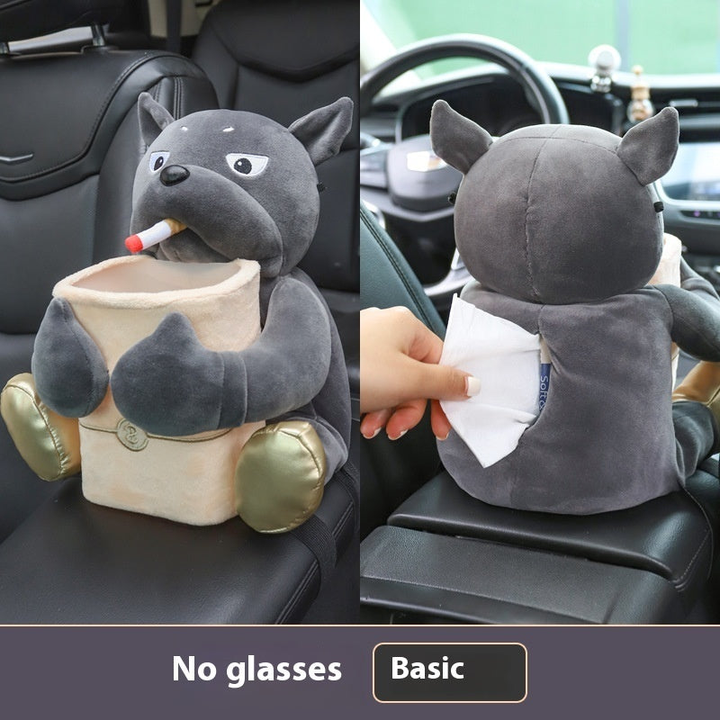 Creative Car Tissue Box Trash Can Two-in-one Cute