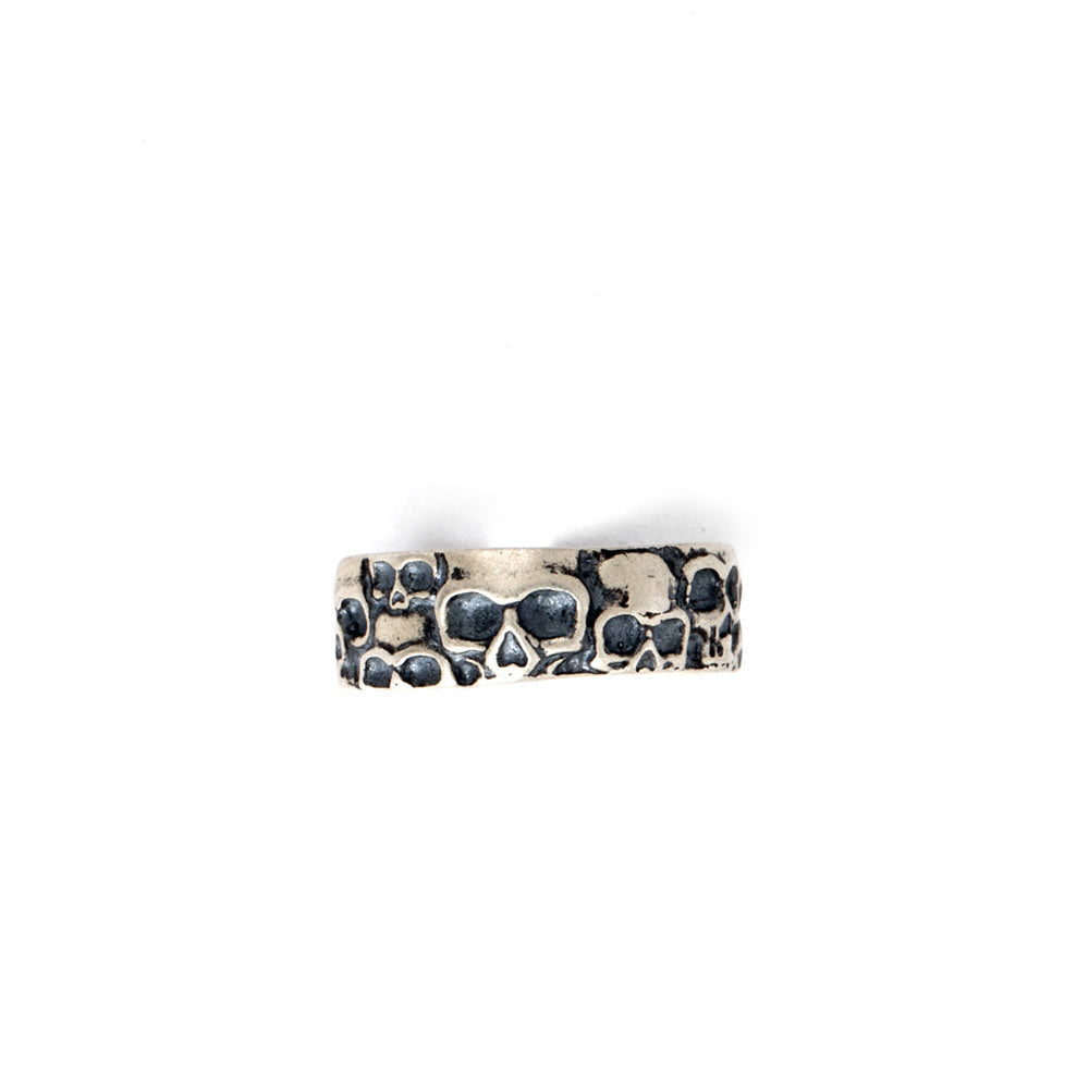 Personalized Skull Ring In Sterling Silver
