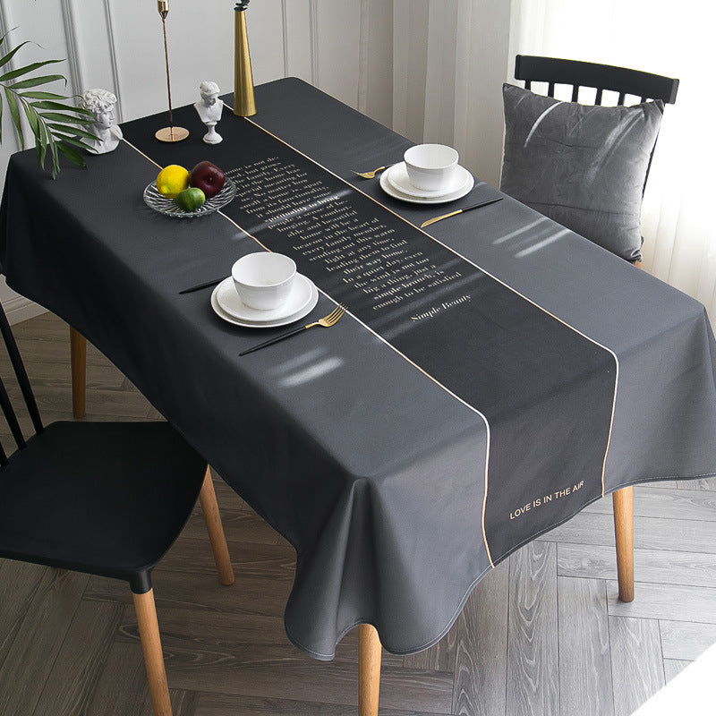 Nappe de table basse en coton et lin, style nordique moderne minimaliste