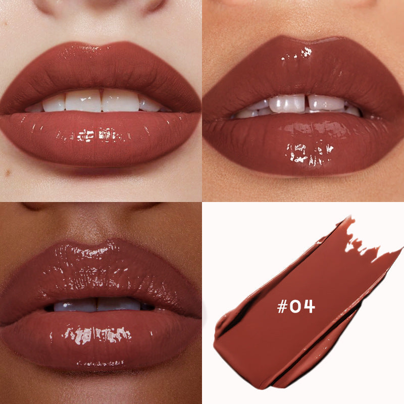 Rouge à lèvres effet miroir hydratant mat scintillant