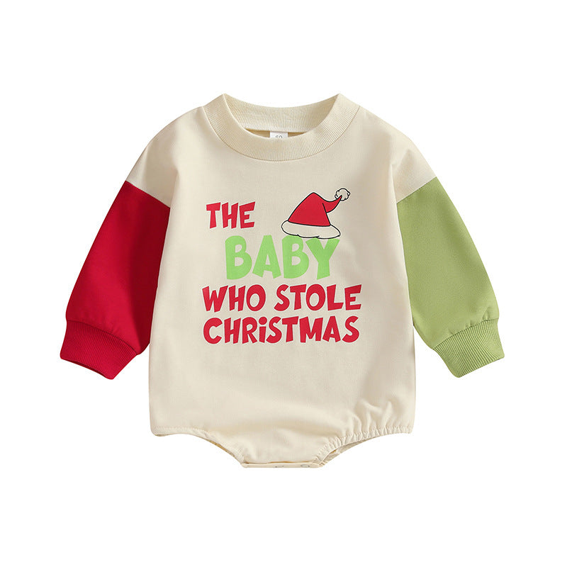 Baby Christmas Clothing Baby Loose Crawling Suit Butt Wrap Clothes Romper