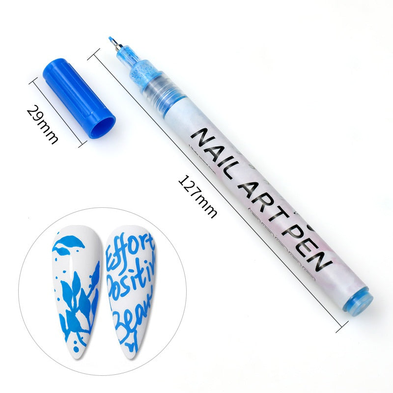 Stylo Peinture Pigment Acrylique pour Ongles Câble de Modélisation DIY