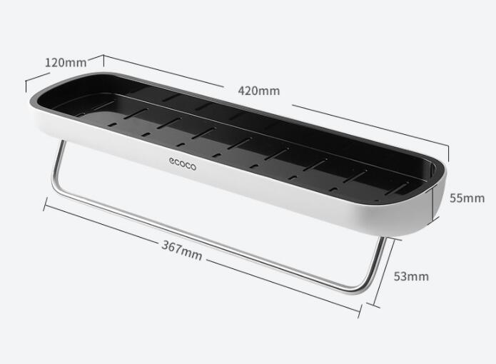 Meuble de rangement WC pour salle de bain, sans perçage, support mural