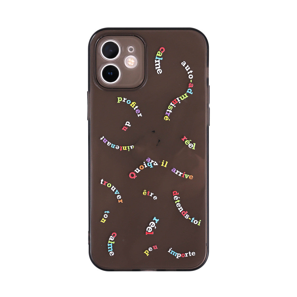 Coque de téléphone imprimée transparente tout compris