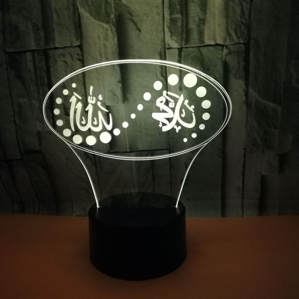 3D Usb Led Night Light With Touch Button