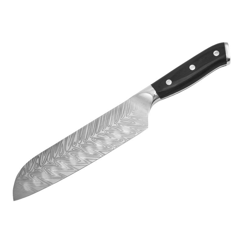 Hand Forged Color Wood Handle Kitchen Knife