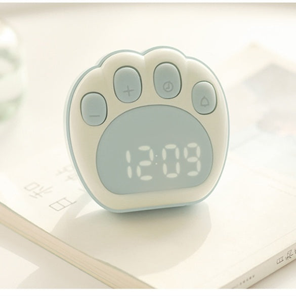 Cat's Claw Mini Alarm Clock Simple Luminous Mute