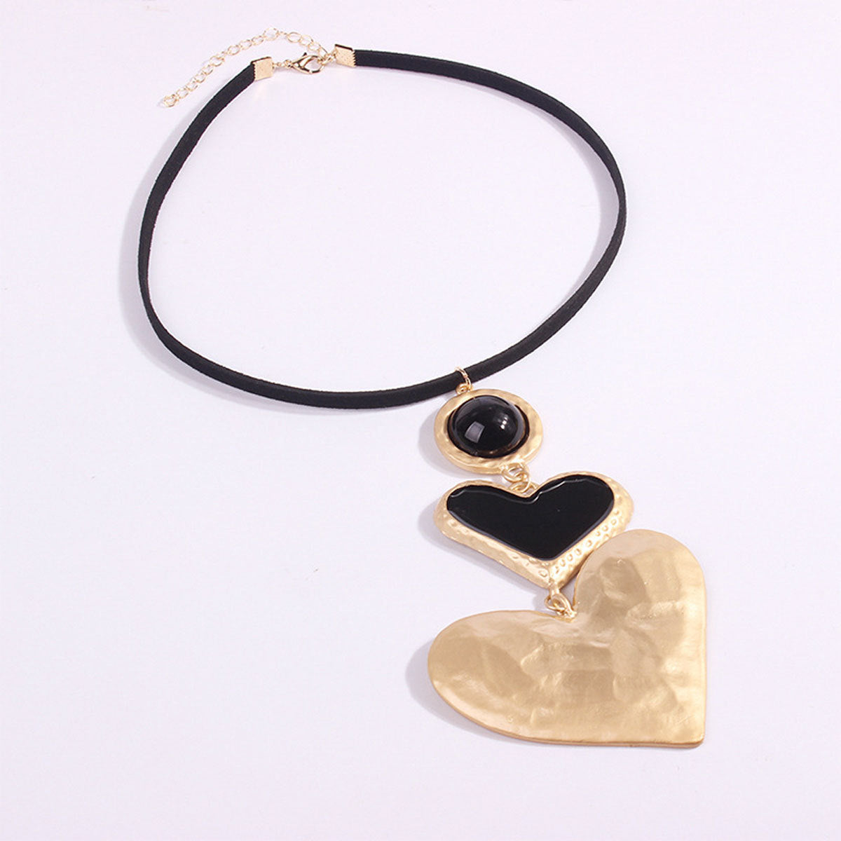 Alloy Two-tone Electroplating Peach Heart Necklace Ladies