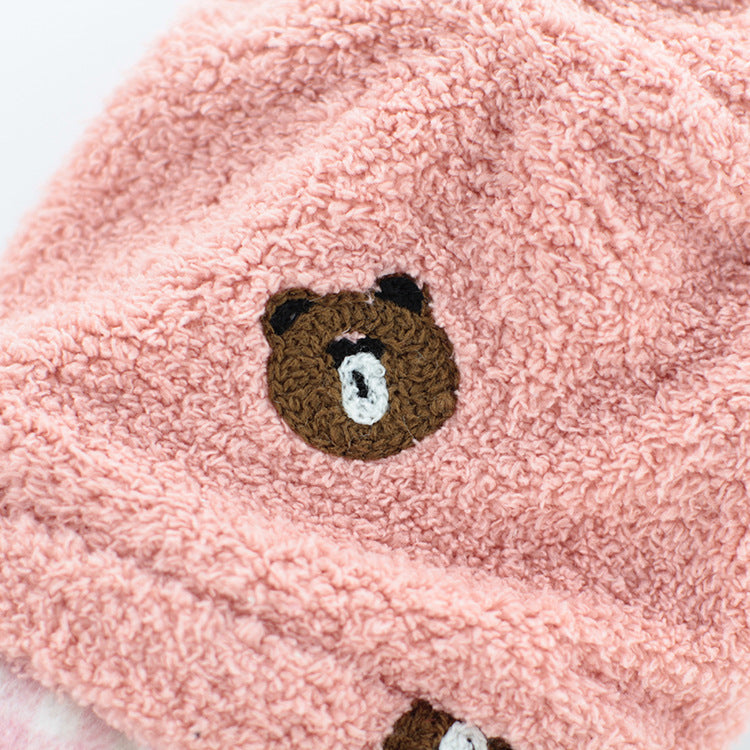 Vêtements pour chiens en peluche chaude à quatre pattes pour animaux de compagnie
