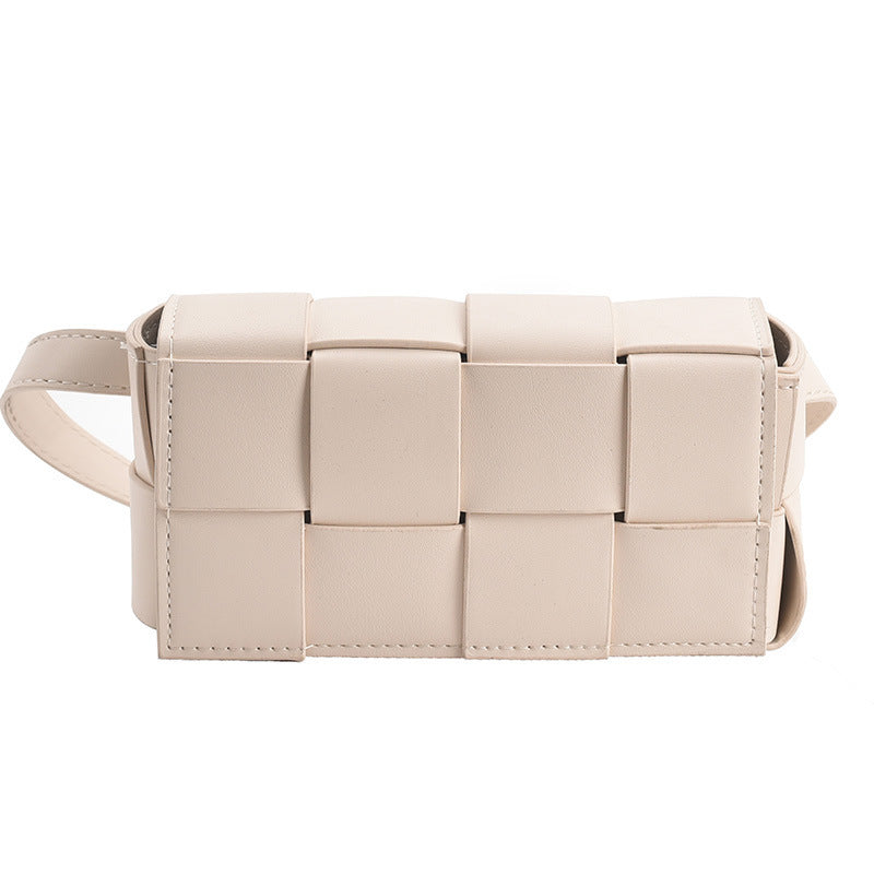 Leather Belt bag Fashion All-match Chest Bag Shoulder Messenger Small Square Bag