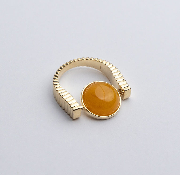 Original Fidget Spinner Rings Natural Stone Rings Replaceable Spinners For Anxiety And Stress Relief Jewelry Gifts