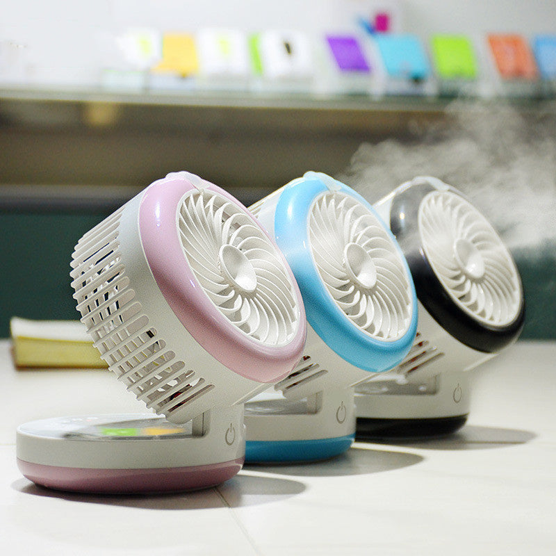 Small Portable Mini Humidification Spray Refrigeration USB Rechargeable Fan