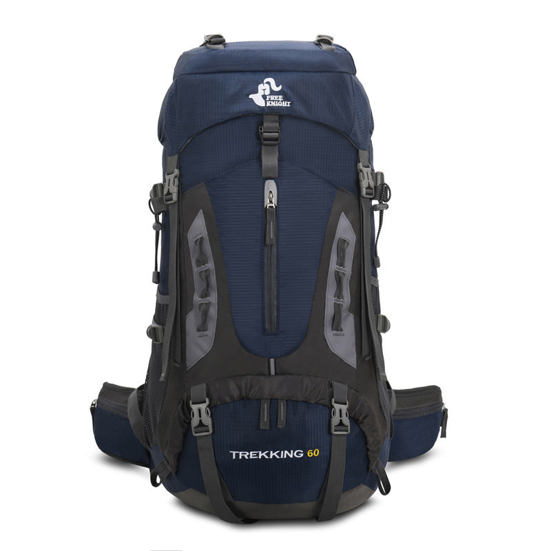 Sac à dos d'alpinisme 60L pour randonnée en extérieur, cadeau de camping, housse de pluie