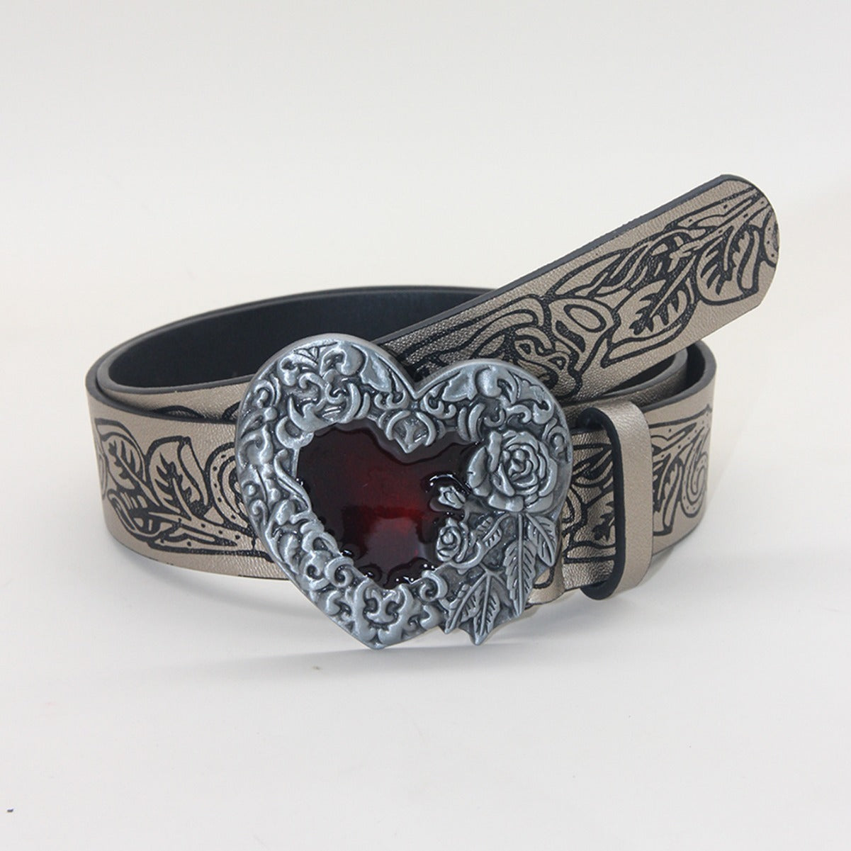 Ceinture Punk Vintage Rétro en Relief Amour Y2g
