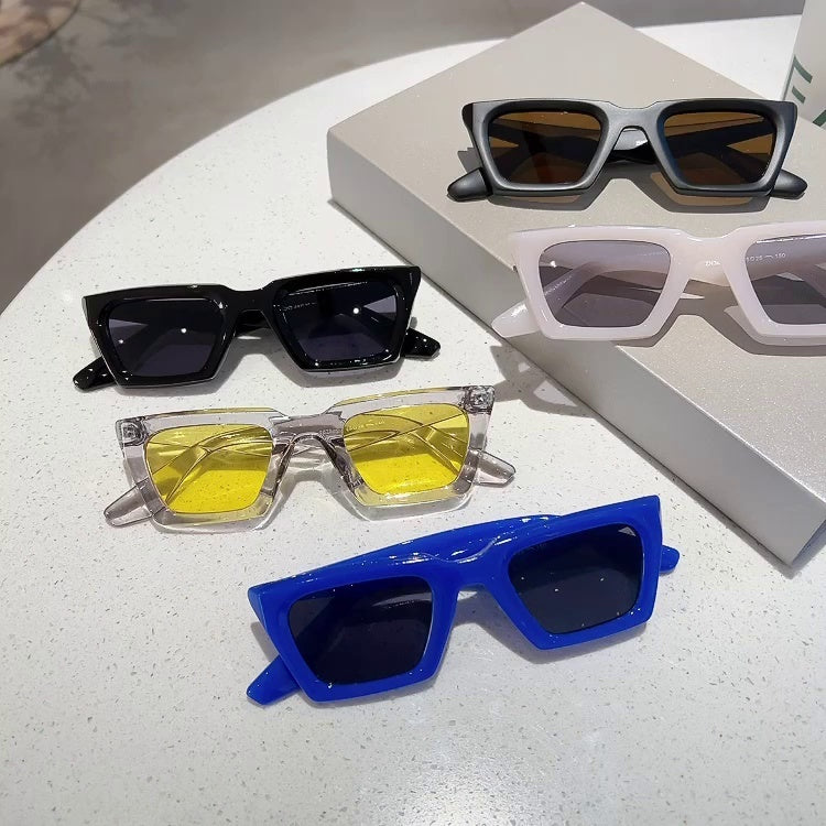 Simple Small Frame Square Sunglasses UV-proof Sunglasses