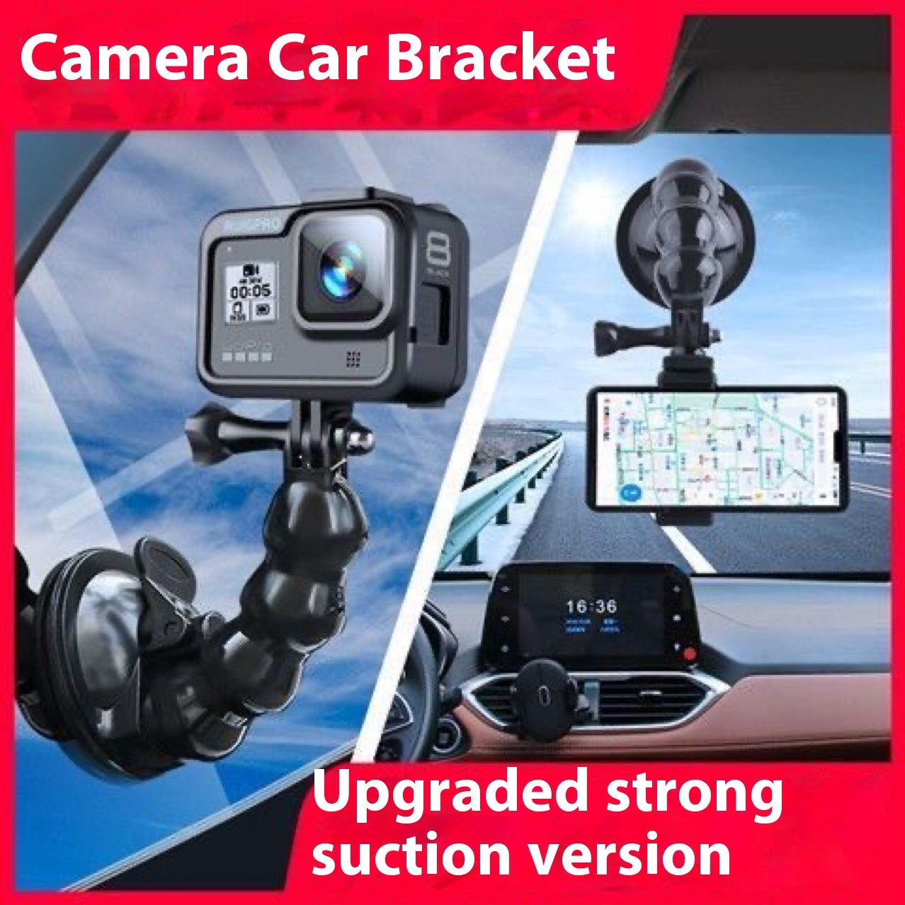 Support de téléphone portable léger pour prise de vue en voiture