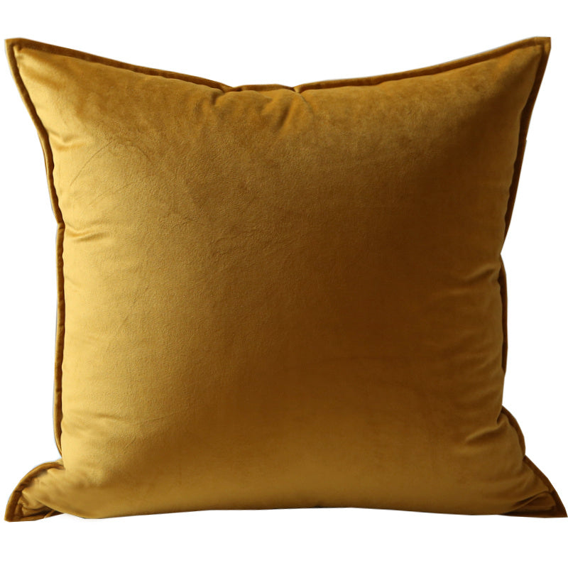 Housse de coussin décoratif en velours pour canapé