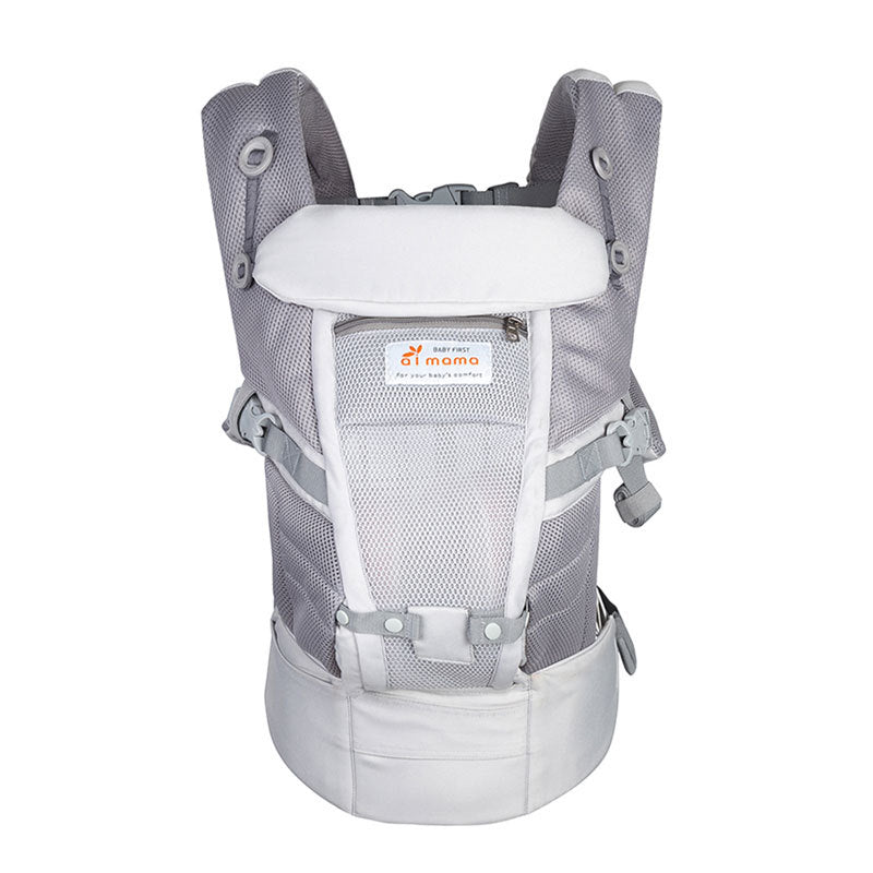 Porte-bébé Ergonomique Réglable Respirant pour Toutes les Étapes avec Tabouret de Taille