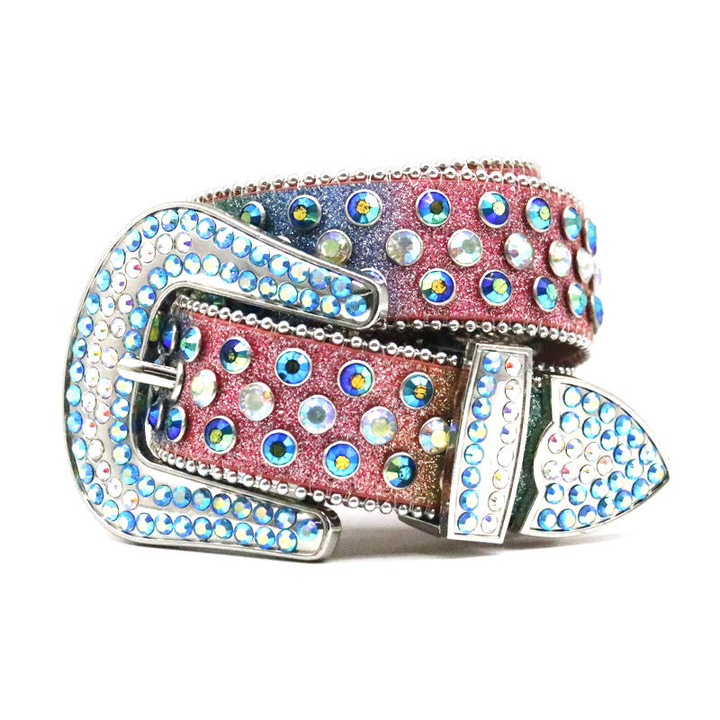 Ceinture fine en strass pour femme, style mode