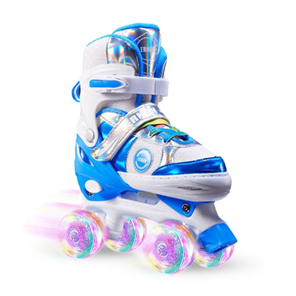 PU Full Children's Roller Skates Double Row
