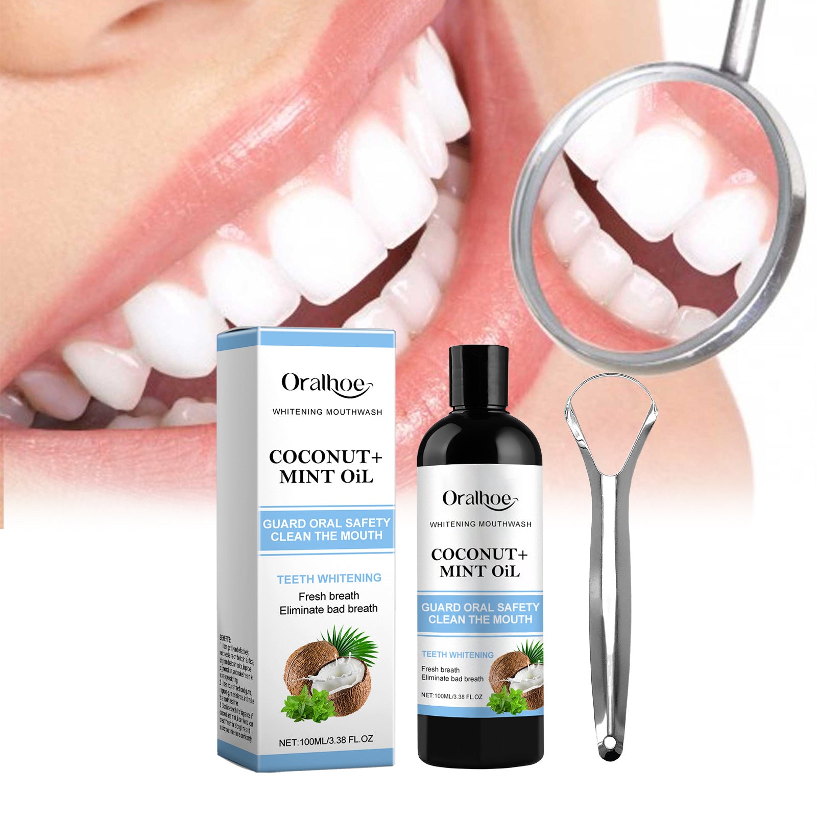 Coconut Mint Mouthwash Breath Care Gum