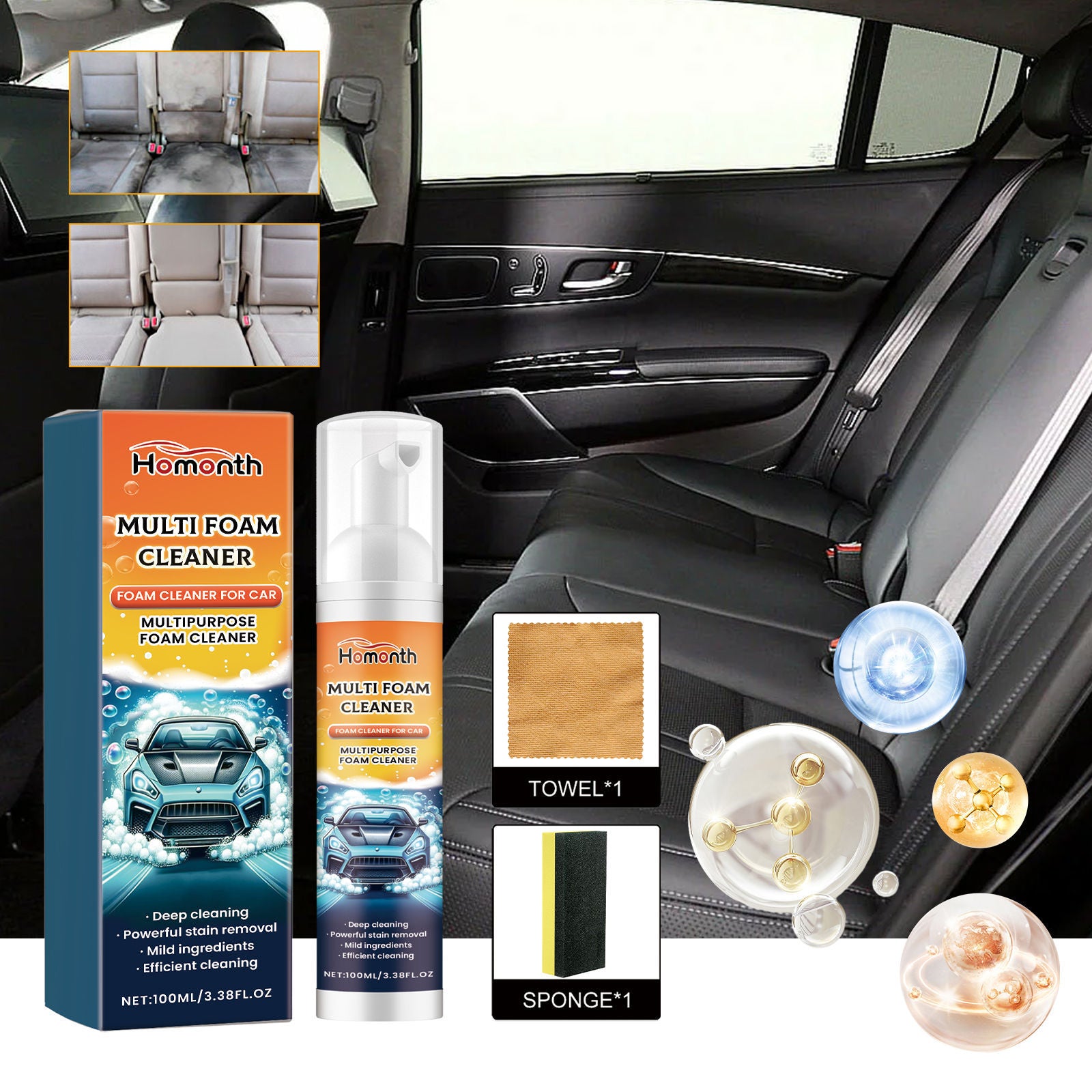 Car Multifunction Foamed Cleaner