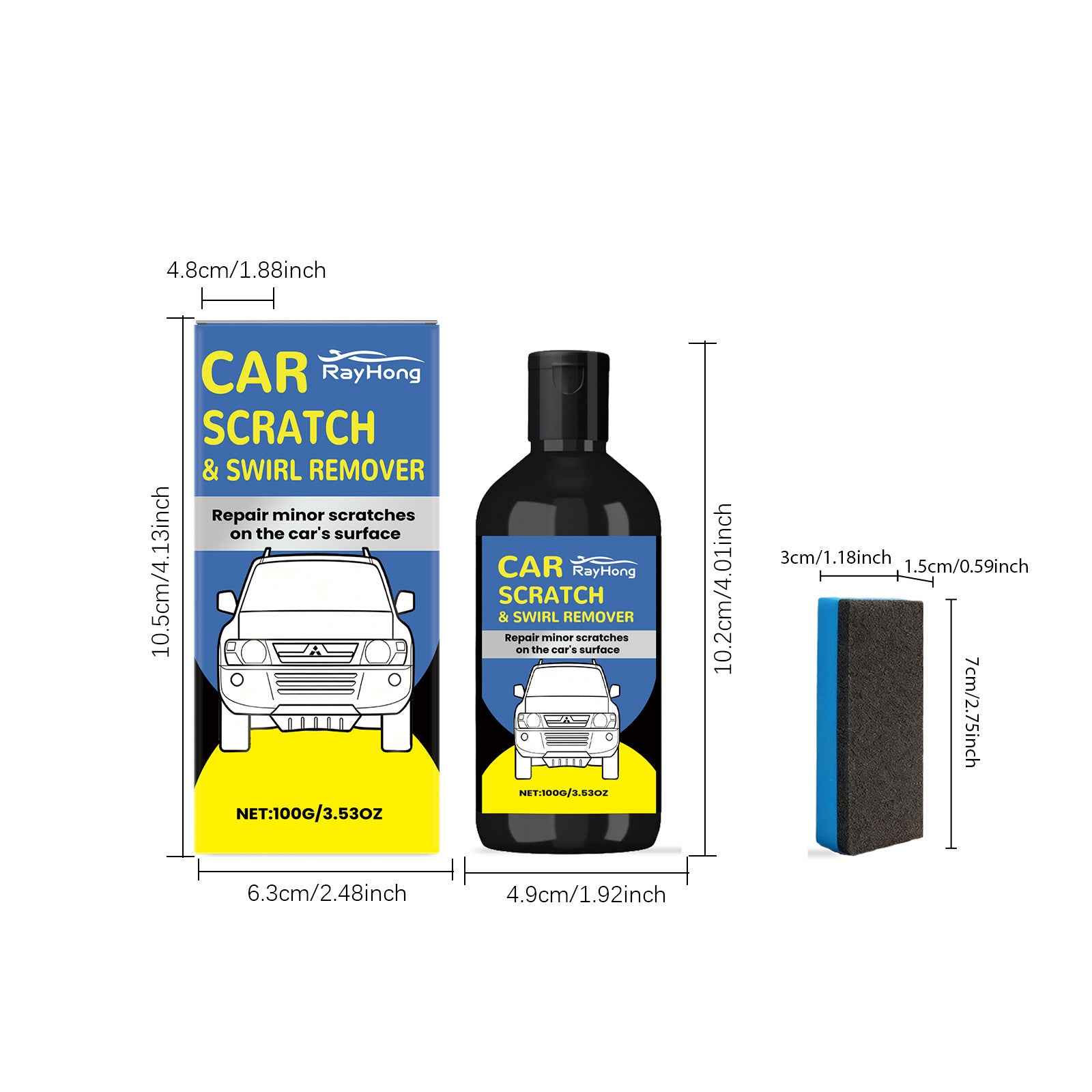 Trousse de réparation de rayures pour voiture