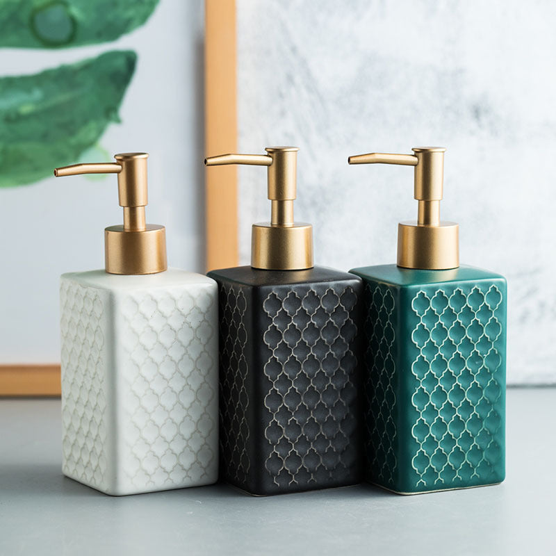 Simple And Light Luxury Ceramic Hand Sanitizer Travel Bottle