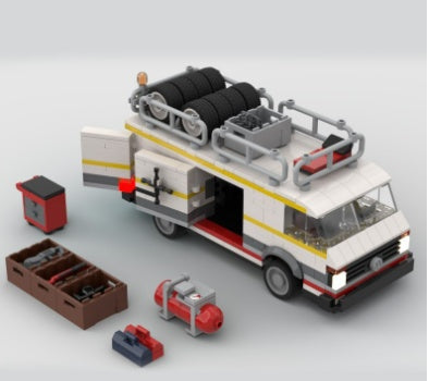 Assemblage de MOC de voiture de sport de course pour enfants
