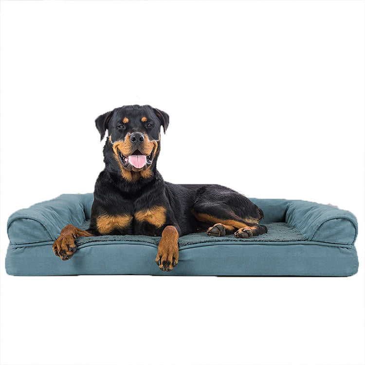 Canapé pour animaux de compagnie, amovible et lavable, quatre saisons, niche en peluche pour chiens et chats, canapé pour animaux de compagnie pour sommeil profond