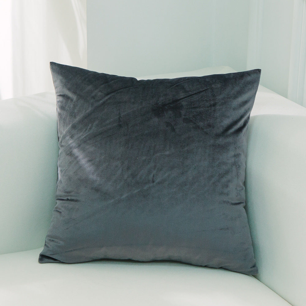 Dutch Suede Pillow Cushion Sofa Cushion Office Lumbar Bed Head Backrest Velvet Pillow Cover