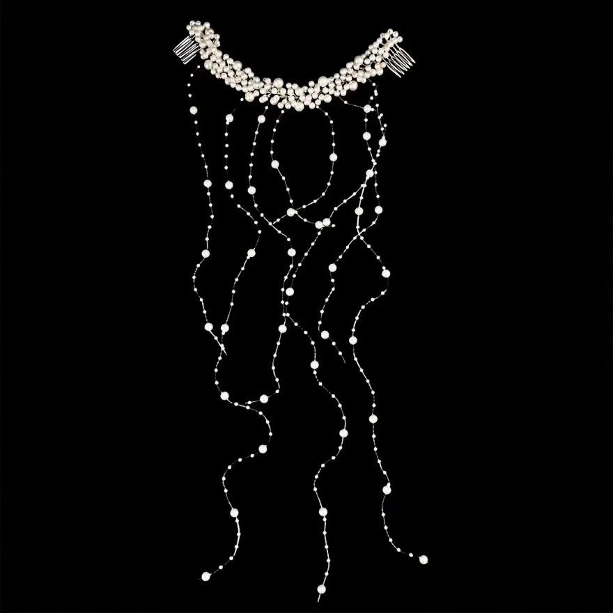 Mariée Nouveaux Accessoires Cheveux Perle Faite Main Coiffe