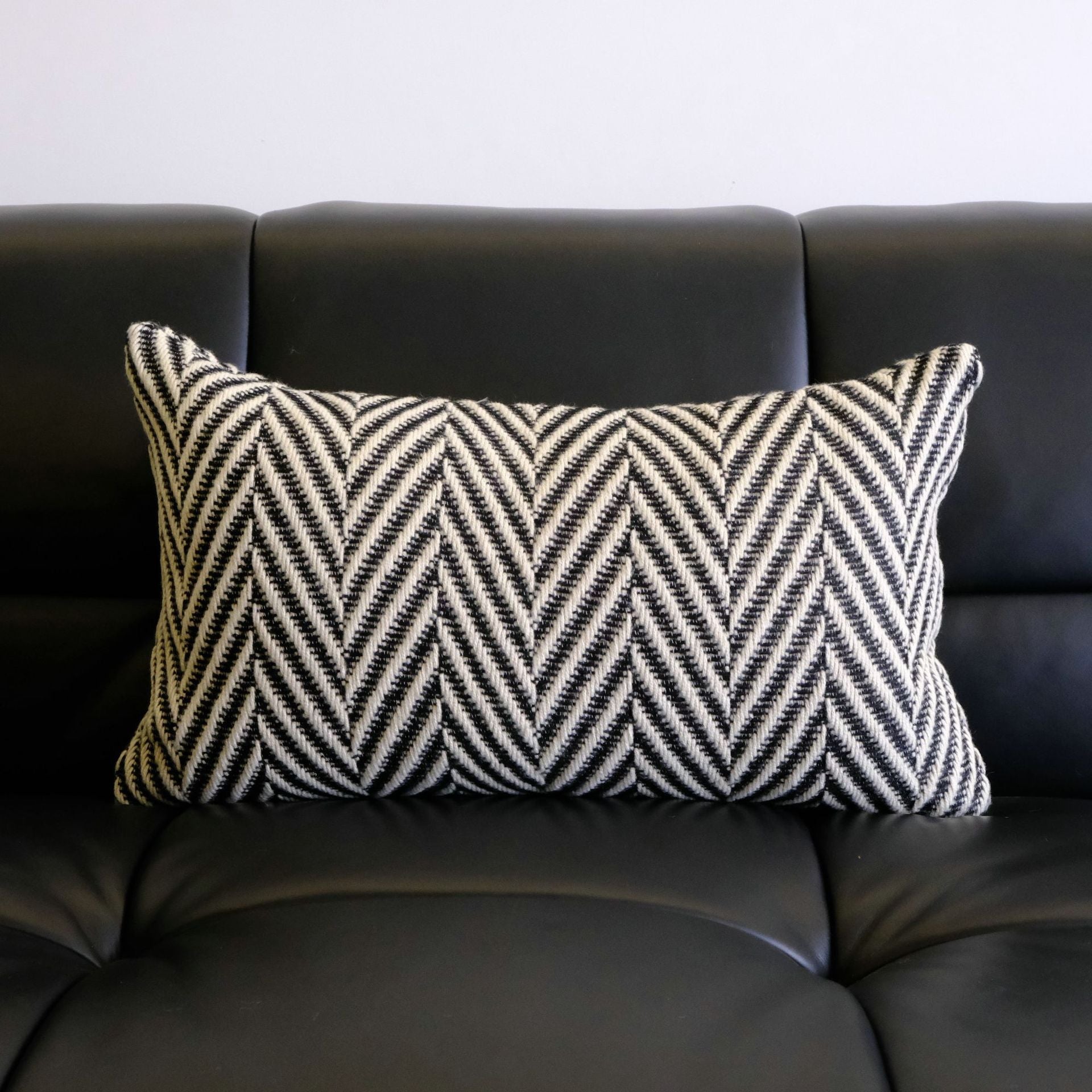 Simple Herringbone Pattern Wool Pillowcase For Fashion
