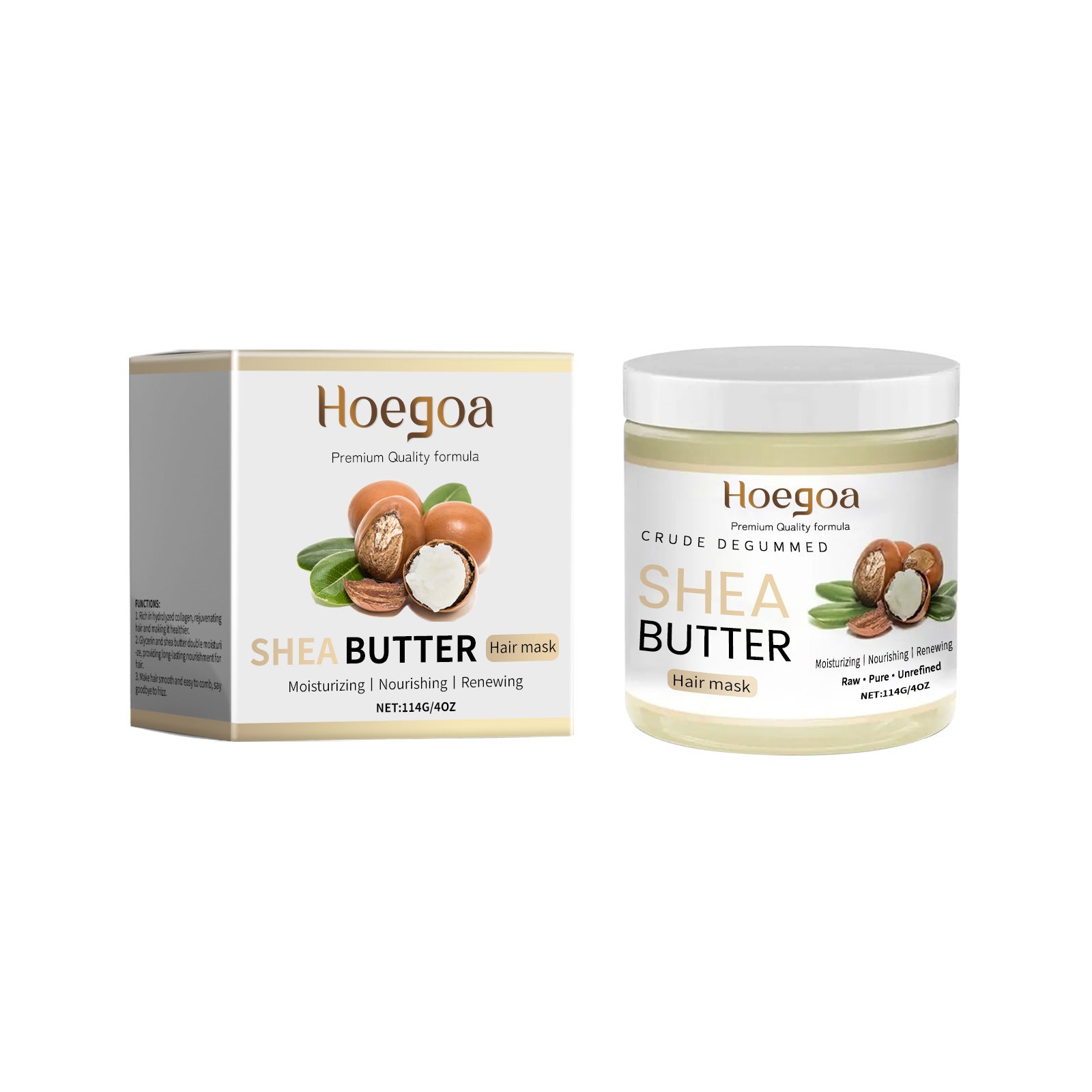 Masque Capillaire Hydratant au Beurre de Karité pour Cheveux Secs