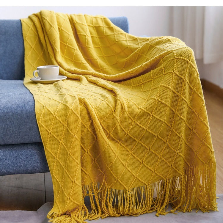 Knitted Blanket Sofa Cover Cover Blanket Office Air Conditioner