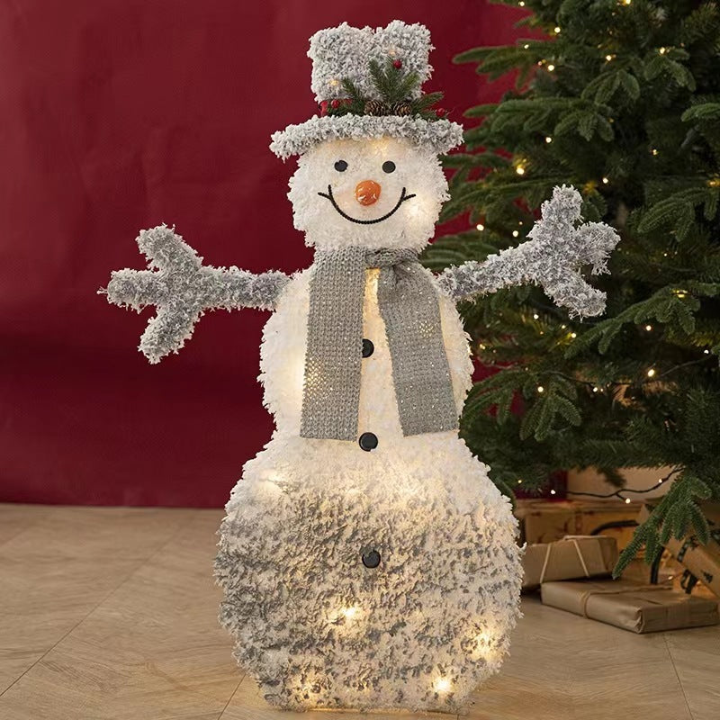 Noël Mode Lumineux Bonhomme de Neige Décorations Ornements