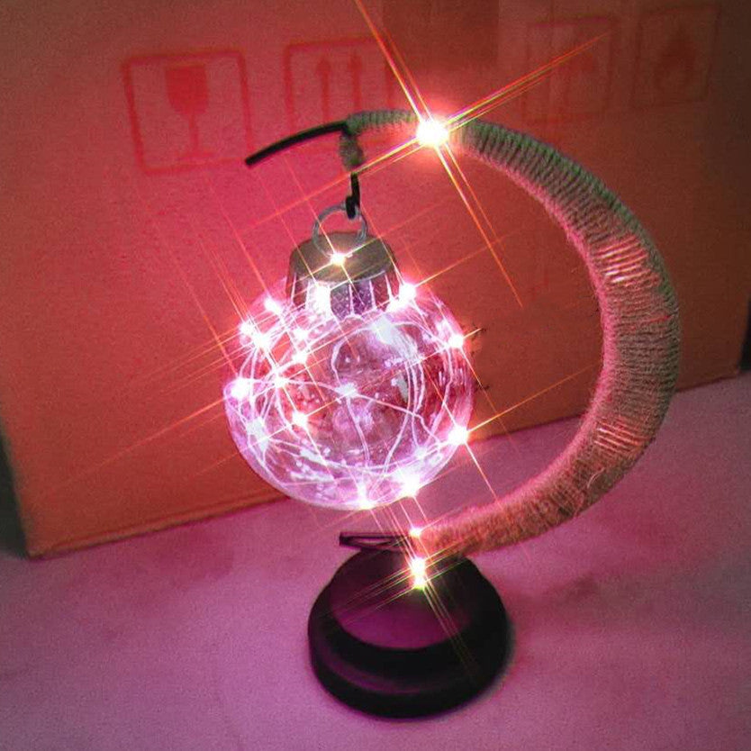 LED lune boule en forme de lampe fille cœur souhaitant boule
