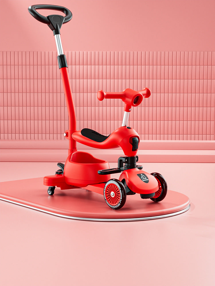 Trottinette bébé avec siège - Pousse ou glisse