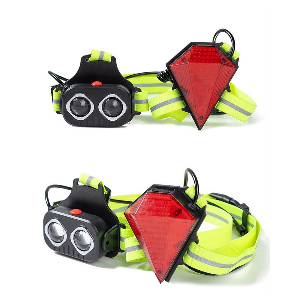 Double T6 Mountaineering Rock Climbing Night Run Warning Light