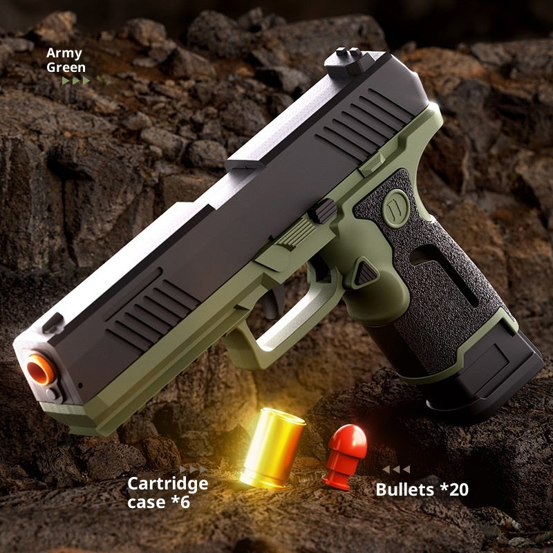 Hot Sale Toy Gun Throw Shell Soft Elastic Model Boy